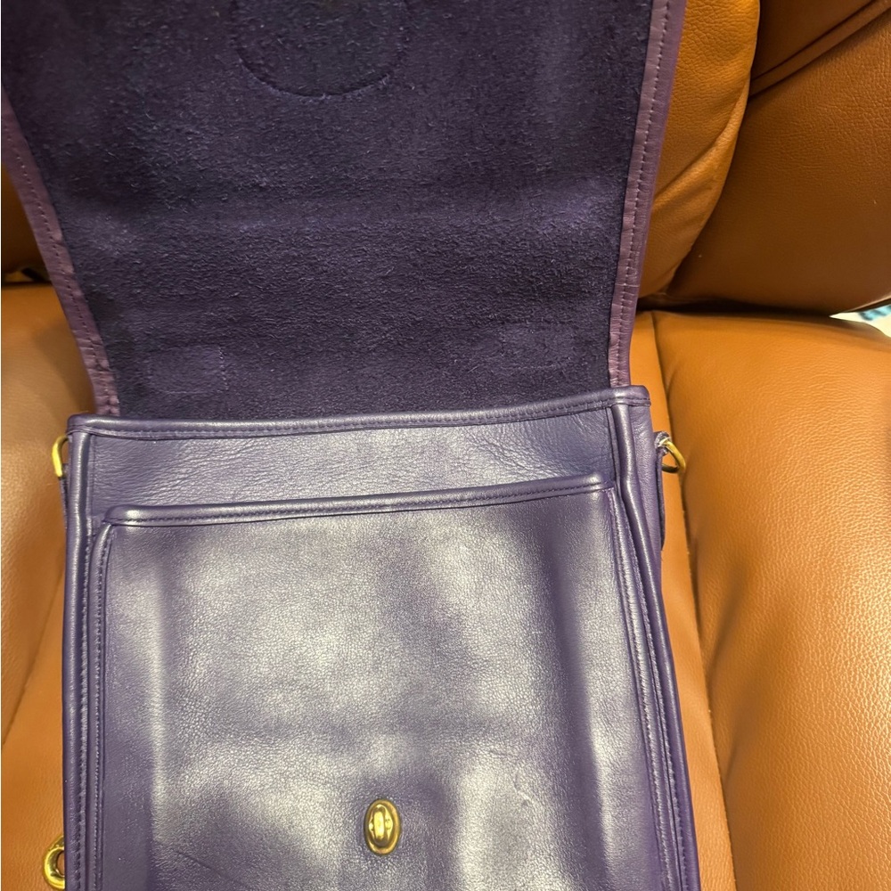 Coach Vintage Station Bag PURPLE Rare Color - Picture 8 of 12